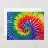 Carte Postale Tie-Dye Spiral (Devant / Derrière)