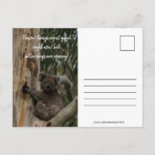 Carte Postale Tiens bon ! Australie Koala Cute (Dos)
