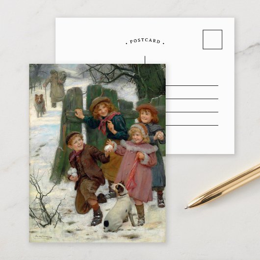 Carte Postale Tiens, Il Arrive. | Arthur John Elsley