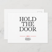 Carte Postale Tiens La Porte (Devant / Derrière)