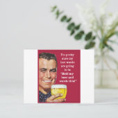 Carte Postale tiens ma bière et regarde ça ! (Debout devant)