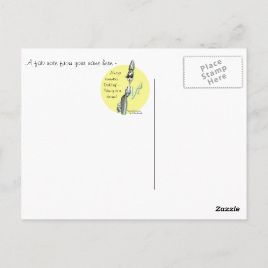 Carte postale Tiffanee (Dos)