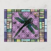Carte Postale Tiffany Dragonfly Postcard (Devant)