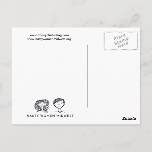 Carte postale Tiffany Mallery (Dos)