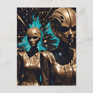 Carte Postale Tiffany Twisted Twins - Ken Gage Surreal Art