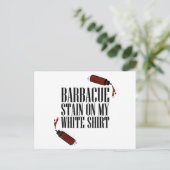 Carte Postale Tige barbecue sur mon blanc (Debout devant)