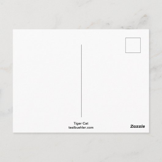 Carte Postale Tiger (Dos)