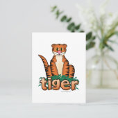 CARTE POSTALE TIGER ! (Debout devant)