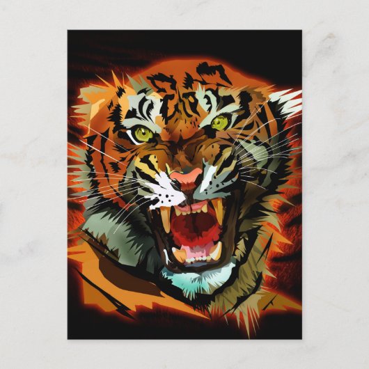 Carte Postale Tiger (Devant)