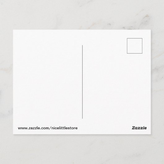 Carte postale Tiger (Dos)