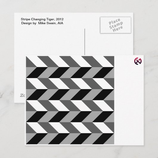 Carte postale Tiger (Devant / Derrière)