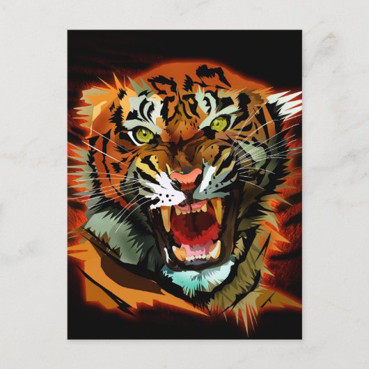 Carte Postale Tiger (Devant)