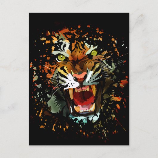 Carte Postale Tiger 2 (Devant)