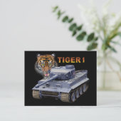 Carte Postale Tiger allemand 1 réservoir (Debout devant)