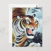 Carte Postale Tiger Art (Devant / Derrière)