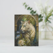 Carte postale Tiger blanc (Debout devant)