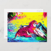 Carte Postale Tiger brillant (Devant / Derrière)