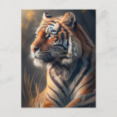 Carte postale Tiger dans la nature (Devant)