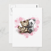 Carte Postale Tiger et Panda (Devant / Derrière)