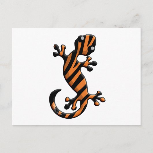 Carte Postale Tiger Gecko (Devant)
