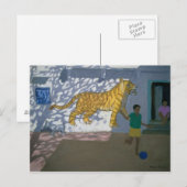 Carte Postale Tiger Inde (Devant / Derrière)