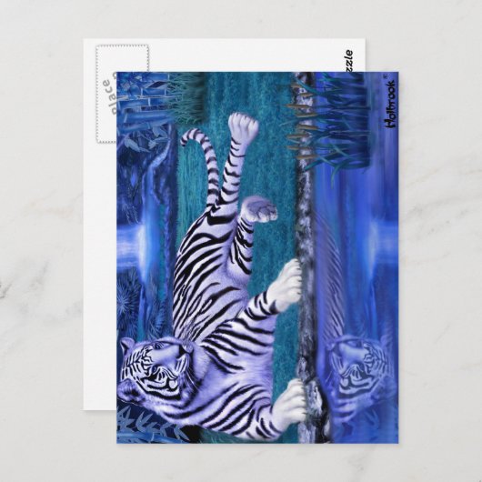 CARTE POSTALE TIGER JUNGLE.JPEG (Devant / Derrière)