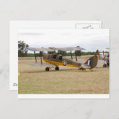 Carte Postale Tiger Moth 80E Anniversaire Vol (Devant / Derrière)