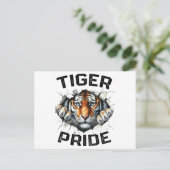 Carte Postale Tiger Pride Retro Tiger School (Debout devant)