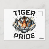 Carte Postale Tiger Pride Retro Tiger School (Dos)