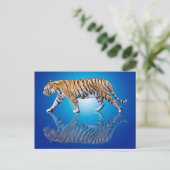 CARTE POSTALE TIGER REFLÉTÉ (Debout devant)