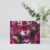 Carte Postale Tiger - Rose (Debout devant)
