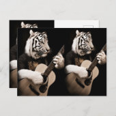 Carte Postale Tiger Strings – Elegant Musical Art (Devant / Derrière)