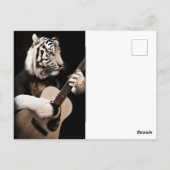Carte Postale Tiger Strings – Elegant Musical Art (Dos)