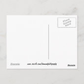 Carte Postale Tiger Stripe Bamboo Grain (Dos)