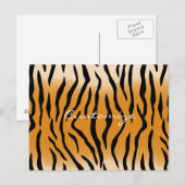 Carte Postale Tiger Stripes Motif Thunder_Cove (Devant / Derrière)