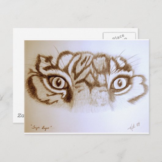 Carte Postale Tigereyes (Devant / Derrière)