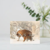 Carte postale Tigers d'hiver (Debout devant)