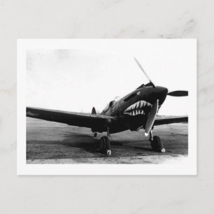 Carte Postale Tigers volants 2ème guerre mondiale Curtiss P-40 A