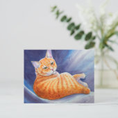 Carte Postale Tigg l'Orange Tabby Cat (Debout devant)
