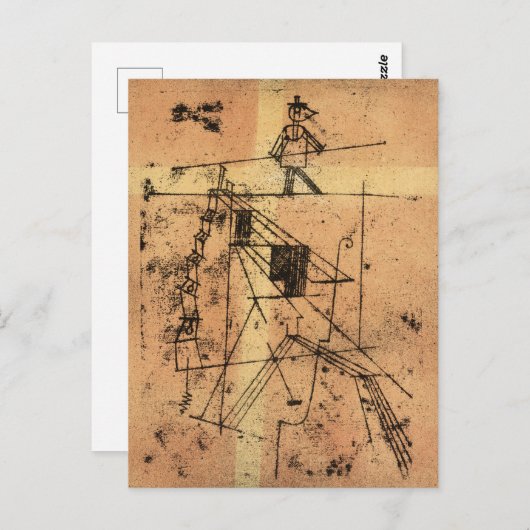 Carte Postale Tightrope Walker par Paul Klee (Devant / Derrière)
