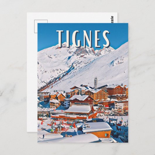 Carte Postale Tignes Station de ski  (Devant / Derrière)