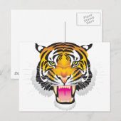 Carte Postale Tigre (Devant / Derrière)