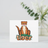 CARTE POSTALE TIGRE ! (Debout devant)