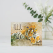 Carte Postale Tigre (Debout devant)