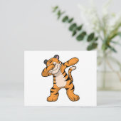 Carte Postale Tigre à la danse hip hop Dab (Debout devant)