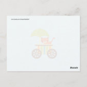 Carte Postale Tigre Bébé mignonne sur glace Crème Panier Cadeaux (Dos)