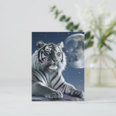 Carte Postale Tigre blanc (Debout devant)