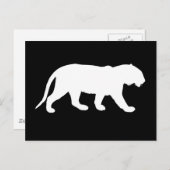 Carte Postale Tigre blanc (Devant / Derrière)