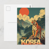 Carte Postale Tigre coréen (Devant / Derrière)