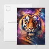 Carte Postale Tigre cosmique (Devant / Derrière)